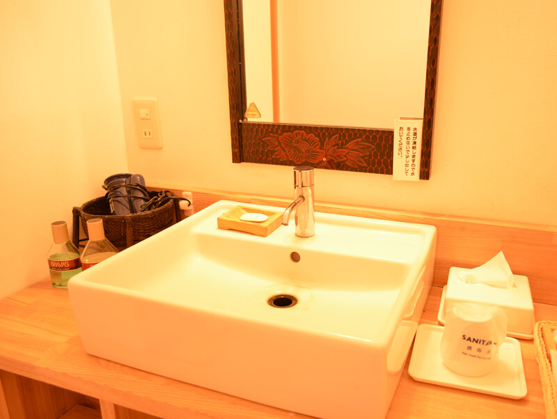 八幡平市松川温泉　松川荘　一般客室　パウダールーム